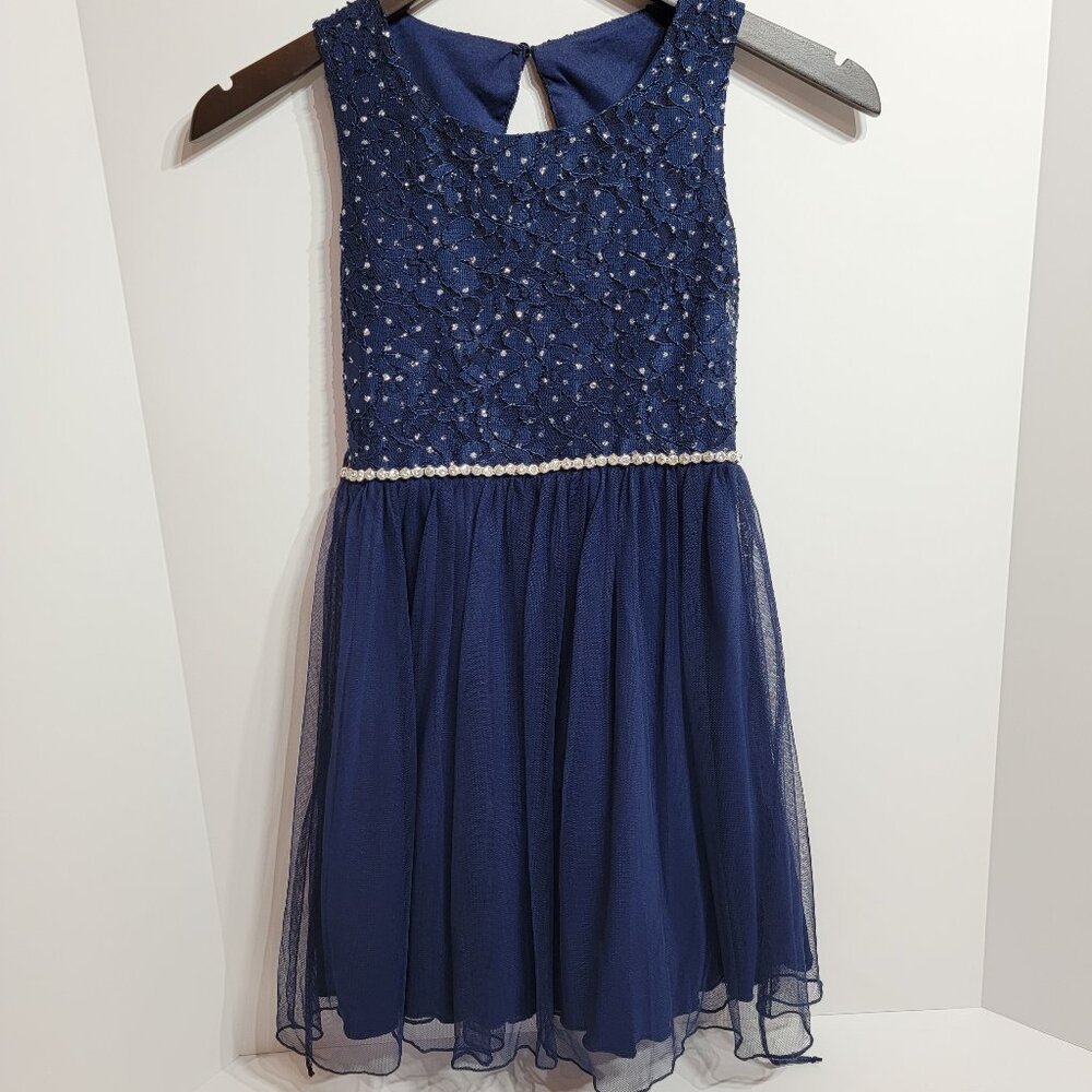 Speechless | Dress | Navy Blue | Sparkle Formal dress | Empire Waist